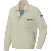 アイトス 長袖サマーブルゾン アースグリーン×ターコイズ L AZ-960-005-L 1着 806-7563（直送品）