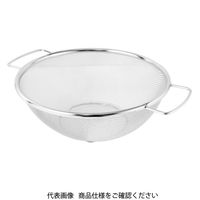 アークランズ AQUASIDE 18ー8 両手ざる(足付) 20cm K447 1枚(1個)（直送品）