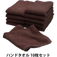 ヒオリエ 日本製 ハンドタオル 業務用 おしぼりタオル 10枚 ブルー