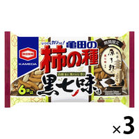 亀田製菓 亀田の柿の種 黒七味味 6袋詰 182g 3袋