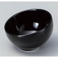 アースモス 美濃焼 珍味 ブラック丸スラント珍味 (9個入)（直送品）