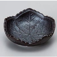 アースモス 美濃焼 珍味 天目木の葉珍味平鉢 (14個入)（直送品）
