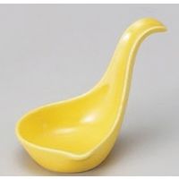 アースモス 美濃焼 珍味 レンゲ型珍味 黄 (9個入)（直送品）