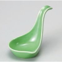 アースモス 美濃焼 珍味 レンゲ型珍味 緑 (9個入)（直送品）