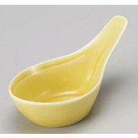 アースモス 美濃焼 珍味 小籠包レンゲ 珍味 黄 (9個入)（直送品）