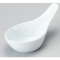 アースモス 美濃焼 珍味 小籠包レンゲ 珍味 白 (9個入)（直送品）