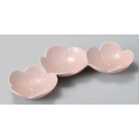 アースモス 有田焼 突出皿 花つなぎ (桃釉)プレート (2個入)（直送品）