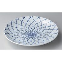 アースモス 有田焼 有田焼大皿 手描網12号皿 (1個入)（直送品）