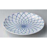 アースモス 有田焼 有田焼大皿 手描網11号皿 (1個入)（直送品） - アスクル