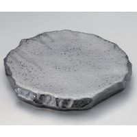 アースモス 美濃焼 変形皿（特大） 孔雀釉ロックプレート