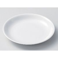 アースモス 美濃焼 丸皿 強化白20cm浅皿 (4個入)（直送品）