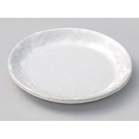 アースモス 美濃焼 フルーツ皿（丸） 雪格子4.5丸皿 (5個入)（直送品）