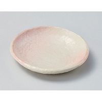 アースモス 美濃焼 小皿 桜志野3.5丸皿 (10個入)（直送品）