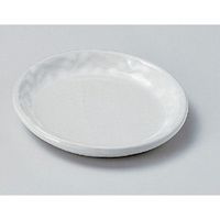 アースモス 美濃焼 小皿 雪格子3.5丸皿 (6個入)（直送品）