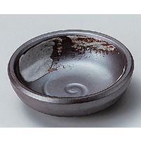 アースモス 美濃焼 小皿 サビ白刷毛深小皿 (12個入)（直送品）
