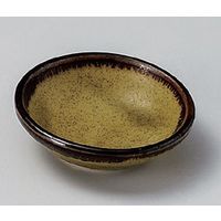アースモス 美濃焼 小皿 金茶流し小皿 (15個入)（直送品）