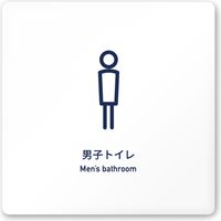 フジタ アパレル向けSimple A-IM1-0103 男子トイレ 平付型アクリル（直送品）