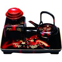 会津塗 お屠蘇用 屠蘇器（とそき）セット 暁雲塗 1セット（直送品）