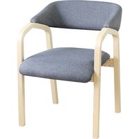 【要組立品】Netforce ネットフォース 介護椅子 カミーナ 組立品 ファブリック×グレー 4脚セット（直送品）