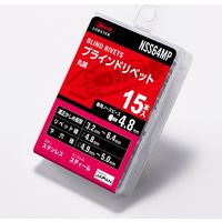 エビ ブラインドリベット（丸頭） エコパック入り NSS64MP 1箱（15本入） ロブテックス（直送品）