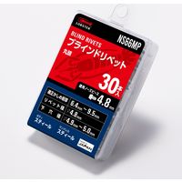 ロブテックス エビ ブラインドリベット(丸頭) エコパック入り NS66MP 1箱(30本入)