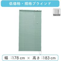 ※低価格※【規格品】アルミブラインド 幅178×高183cm（グリーン） 4975559511481 1セット トーソー（直送品）