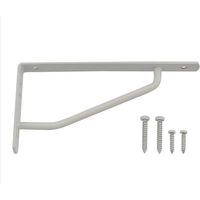 【建築金物】ハイロジック カラースレンダー棚受 120×60mm ホワイト 98152 1個（直送品）