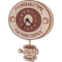 Modern Moose 3D壁掛け振り子時計 coffee time PCPEN087 coffee time（直送品）