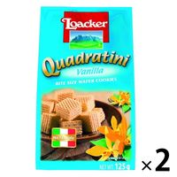 【アウトレット】ロアカー クワドラティーニウエハース バニラ　1セット（125g×2個）　洋菓子　おやつ