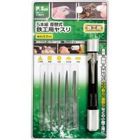 イチネンアクセス 差替式鉄工用ヤスリ 5本組 11611 1セット（直送品）