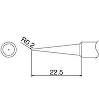 エスコ R0.2mm こて先 (EA304HDー50B・ー50C用) EA304HD-2 1セット(6個)（直送品）