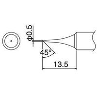 エスコ φ0.5mm こて先 (EA304HDー50B・ー50C用) EA304HD-3 1セット(6個)（直送品）