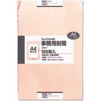 マルアイ クラフト封筒カラー 角2 100G 100枚入 ピンク PK-121P 5袋（直送品）