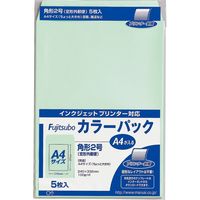 マルアイ クラフト封筒 藤壺カラーパック 角2 グリーン PK-21G 1セット(50枚:5枚×10袋)