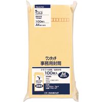 マルアイ ワンタッチクラフト封筒 長6 70G 100枚入 PNO-167　10袋（1000枚：100枚入×10）（直送品）