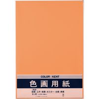 マルアイ 8つ切り色画用紙 N871 オレンジ Pエ-N87DA 10袋（100枚：10枚入×10）（直送品）