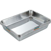 カンダ 18-8 カラー角バット 4枚取 黒 021156（直送品）