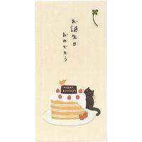 学研ステイフル バースディカード カード金封（ケーキ猫） B23004 6枚（直送品）