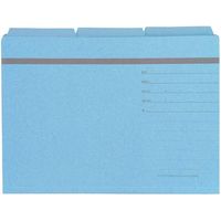 ライオン事務器 3カットフォルダー　Ａ４判　３つ山　３０冊パック No.443-30P 青 13225（直送品）