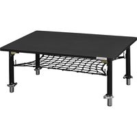 【軒先渡し】 Bauhutte （バウヒュッテ） ゲーミングちゃぶ台 幅800×奥行500×高さ445mm ブラック 1台（直送品）