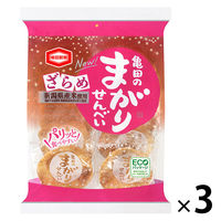 亀田製菓 亀田のまがりせんべい ざらめ　3袋　おつまみ　せんべい