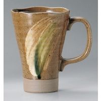 アースモス 美濃焼 さざ波黄瀬戸ジョッキ utw-33812671 (5個入)（直送品）