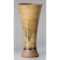 アースモス 美濃焼 さざ波黄瀬戸ラッパビール utw-33803671 (4個入)（直送品）