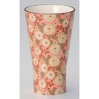 アースモス 美濃焼 菊の小路トールカップ（ピンク） utw-33209525 （3個入）（直送品）