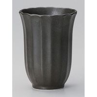 アースモス 美濃焼 かすみ(黒)フリーカップ utw-33410525 (4個入)（直送品）