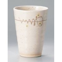 アースモス 美濃焼 粉引線紋フリーカップ utw-34605711 （4個入）（直送品）