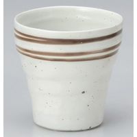 アースモス 美濃焼 白釉ラインフリーカップ utw-35226213 （6個入）（直送品）
