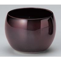 アースモス 美濃焼 うるしブラウンロックカップ utw-35304353 （3個入）（直送品）