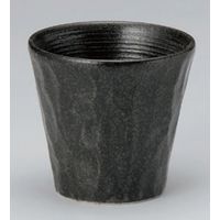 アースモス 美濃焼 黒釉ソギロック utw-35519633 （10個入）（直送品）