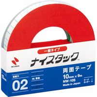 ニチバン 両面テープ ナイスタック 一般タイプ 10mm×9M NW-10S 10個（直送品）